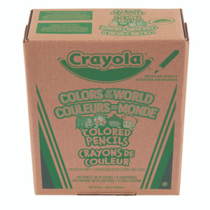 Crayola Colors of the World Colored Pencils Classpack Set, 24 Assorted Lead and Barrel Colors, 240/Pack View Product Image