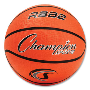Champion Sports Rubber Sports Ball, For Basketball, No. 5 Size, Junior Size, Orange View Product Image