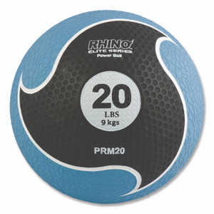 Champion Sports Rhino Elite Medicine Ball, 20 lb, Blue View Product Image