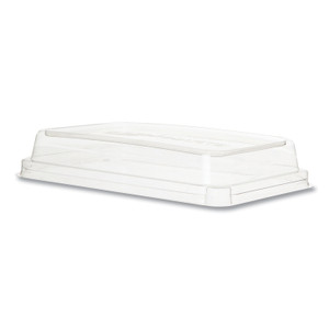 Eco-Products Worldview 100% Recycled Content Lid, 10.82 x 10.71 x 1.83, Clear, Plastic, 200/Carton View Product Image