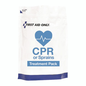First Aid Only 9-Piece CPR and Sprains Treatment Pack, 9 Pieces, Resealable Plastic Bag View Product Image