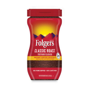 Folgers Instant Coffee Crystals, Classic Roast, 16oz Jar (FOL06922) View Product Image