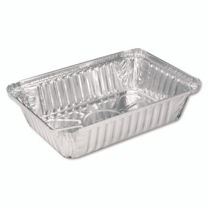 HFA Aluminum Oblong Pan, 2.25 lb, 5.94 x 8.44 x 1.81, Silver, 500/Carton View Product Image