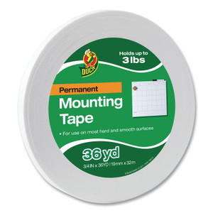Duck Double-Stick Foam Mounting Tape, Permanent, Holds Up to 2 lbs, 0.75" x 36 yds (DUC1289275) View Product Image