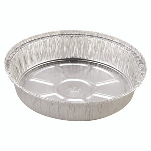 HFA Round Aluminum Container, 37 oz, 8" Diameter, Silver, 500/Carton View Product Image