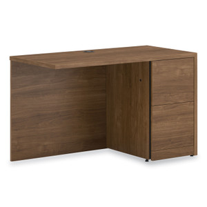 HON 10500 Series Return with Full-Height Pedestal, Right, 48" x 24" x 29.5", Pinnacle View Product Image