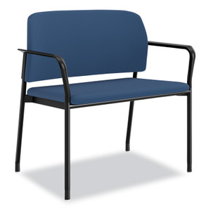 HON Accommodate Series Bariatric Chair with Arms, 33.5" x 21.5" x 32.5", Elysian Seat, Elysian Back, Charblack Legs View Product Image