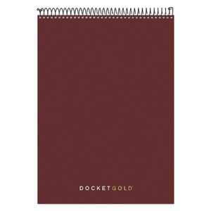 TOPS Docket Gold Planner Pad, Project-Management Format, Medium/College Rule, Black Cover, 70 White 8.5 x 11.75 Sheets View Product Image
