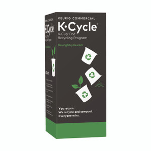 Keurig K-Cycle Cardboard Indoor Recycling Bin, Large, Cardboard, Black/Green/White, 5/Pack View Product Image