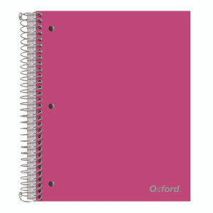 Oxford Three-Subject Notebook, Medium/College Rule, Randomly Assorted Cover Color, (150) 11 x 9 Sheets View Product Image