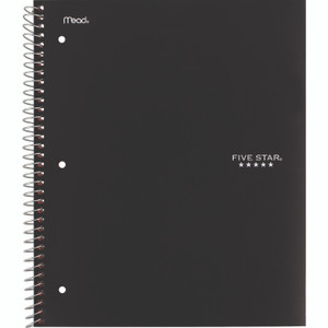 Five Star Wirebound Notebook, 5-Subject, Medium/College Rule, Assorted Cover Colors, (200) 11 x 8.5 Sheets, 2/Pack View Product Image