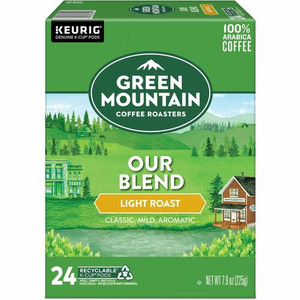 Green Mountain Coffee K-Cup, Pod Our Blend Keurig Single-Serve K-Cup Pods, Light Roast Coffee, 24 Count - Compatible with Keurig Brewer - American - Light - K-Cup, Pod - Our Blend Product Image 