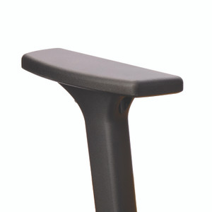 Safco Commute Chair T-Bar Arm Set, Black, 2/Set View Product Image