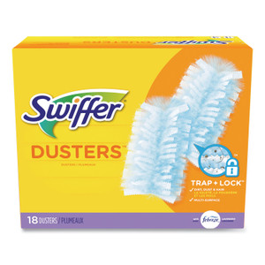 Swiffer Dusters Refill, Dust Lock Fiber, Lavender Scent, Light Blue, 18/Box View Product Image