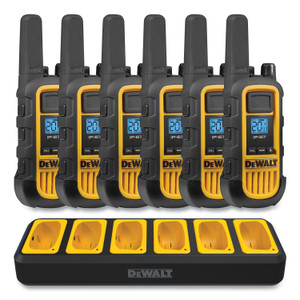 DeWalt DXFRS800BCH Two-Way Radios, 2 W, 22 Channels, 6/Pack View Product Image