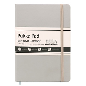 PUKKA PAD Soft Cover Notebook, College Rule, Pebble Cover, (96) 8.2 x 5.11 Sheets View Product Image