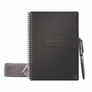 Rocketbook Core Smart Notebook, Medium/College Rule, Infinity Black Cover, (18) 8.8 x 6 Sheets View Product Image