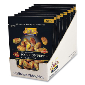 Setton Farms Scorpion Pepper Pistachios, 2.5 oz Bag, 8/Carton View Product Image