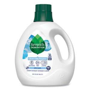 Seventh Generation Natural Liquid Laundry Detergent, Fragrance Free, 135 oz Bottle View Product Image