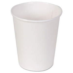 Dixie Paper Hot Cups, 10 oz, White, 50/Sleeve, 20 Sleeves/Carton (DXE2340W) View Product Image