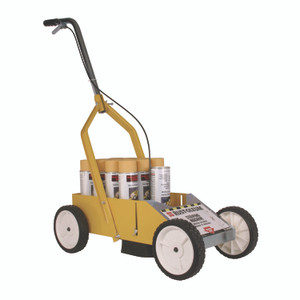 Rust-Oleum Professional Striping Machine, Accommodates Up to 13 Standard Inverted Striping Paint Spray Cans, Yellow View Product Image