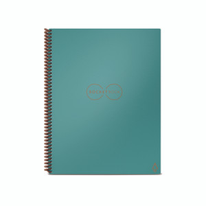 Rocketbook Core Smart Notebook, Medium/College Rule, Neptune Teal Cover, (18) 8.8 x 6 Sheets View Product Image