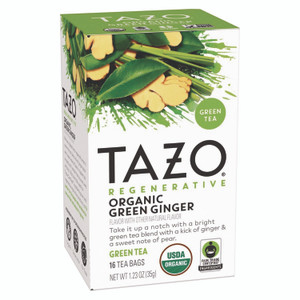 Tazo Tea Bags, Organic Green Ginger, 16/Box, 6 Boxes/Carton View Product Image