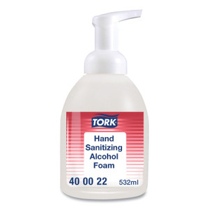 Tork Alcohol Foam Hand Sanitizer, 18 oz Pump Bottle, Unscented, 6/Carton View Product Image