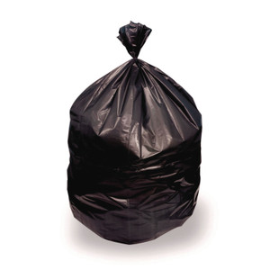 Heritage High-Density Waste Can Liners, 10 gal, 8 mic, 24" x 24", Black, Roll, 1,000/Carton View Product Image