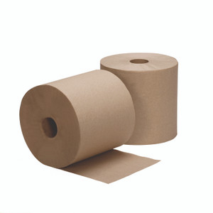 AbilityOne 8540016671043, SKILCRAFT Hardwound Roll Paper Towel, 1-Ply, 8" x 1,000 ft, Brown, 6/Carton View Product Image