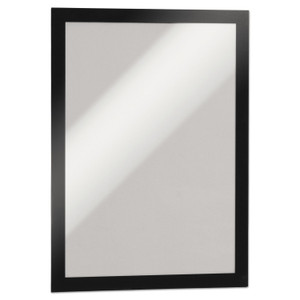 Durable DURAFRAME Sign Holder, 8.5 x 11, Black Frame, 2/Pack (DBL476801) View Product Image