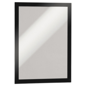 Durable DURAFRAME Sign Holder, 8.5 x 11, Black Frame, 2/Pack View Product Image