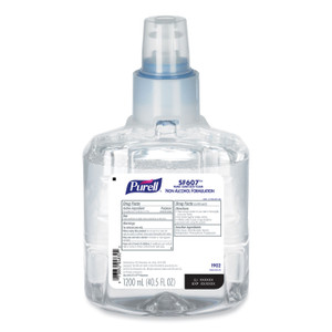 PURELL SF607 Instant Hand Sanitizer Foam, 1,200 mL Refill, Fragrance-Free, 2/Carton (GOJ190202) View Product Image
