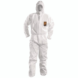 KleenGuard A50 Breathable Splash and Particle Protection Overalls, White, 2X-Large, 25/Carton View Product Image