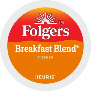 Folgers K-Cup Breakfast Blend Coffee - Compatible with Keurig K-Cup Brewer - Mild - K-Cup - Breakfast Blend - Kosher Product Image 