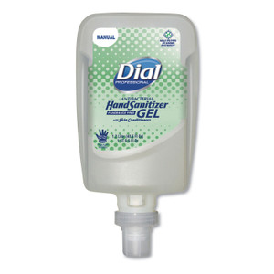 Dial Professional Antibacterial Gel Hand Sanitizer Refill for FIT Manual Dispenser, 1.2 L, Fragrance-Free, 3/Carton (DIA16706) View Product Image