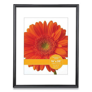 Victory Light Plastic Poster Frame with Mat, 11 x 14 Insert, Black View Product Image