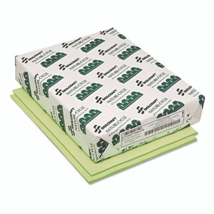 AbilityOne 7530013982682, SKILCRAFT Neon Colored Copy Paper, 20 lb Bond Weight, 8.5 x 11, Neon Green, 500/Ream View Product Image