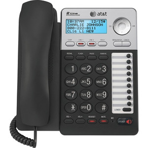 AT&T ML17929 Standard Phone - Silver - 2 x Phone Line - Speakerphone Product Image 