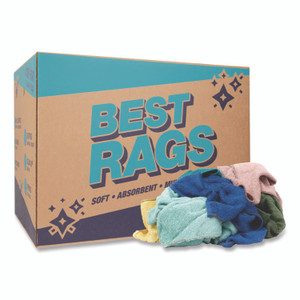 Monarch Brands Qwick Wick Terry Towels, 12 x 12, Assorted Colors, 25 lb Bale (Approximately 280/Bale) View Product Image
