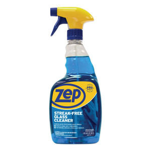 Zep Commercial Streak-Free Glass Cleaner, Pleasant Scent, 32 oz Spray Bottle (ZPEZU112032EA) View Product Image