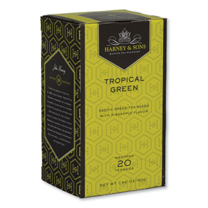 Harney & Sons Premium Tea, Tropical Green Tea, Individually Wrapped Tea Bags, 20/Box View Product Image
