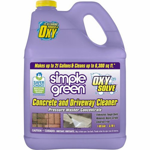 Simple Green Concrete/Driveway Cleaner Concentrate - For Concrete, Patio, Masonry - Concentrate - Liquid - 128 fl oz (4 quart) - Bleach-free, Fast Acting, Non-flammable - (SMP18233) Product Image 