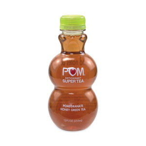 POM Wonderful Antioxidant Super Tea, Pomegranate Honey Green Tea, 12 oz Bottles, 6/Carton View Product Image