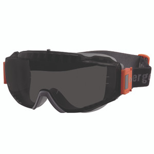 ergodyne Skullerz MODI OTG Anti-Scratch and Enhanced Anti-Fog Safety Goggles with Elastic Strap, Smoke Lens View Product Image