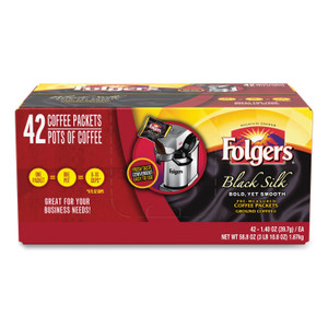 Folgers Coffee, Black Silk, 1.4 oz Packet, 42/Carton View Product Image