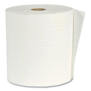 American Paper Converting Hardwound Paper Towel Roll, Virgin Paper, 1-Ply, 7.88" x 800 ft, White, 6/Carton View Product Image