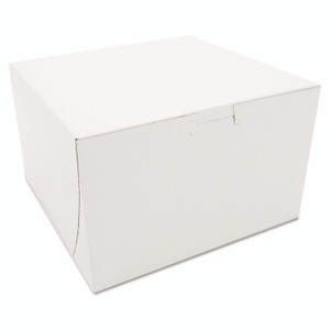 SCT White One-Piece Non-Window Bakery Boxes, 8 x 8 x 5, White, Paper, 100/Carton View Product Image