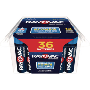 Rayovac Alkaline AAA Batteries, 36/Pack View Product Image