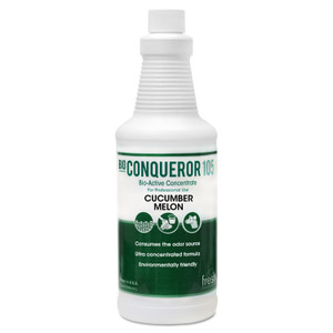 Fresh Products Bio Conqueror 105 Enzymatic Odor Counteractant Concentrate, Cucumber Melon, 1 qt Bottle, 12/Carton (FRS1232BWBCMF) View Product Image